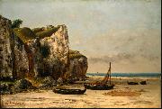 Gustave Courbet Beach in Normandy Sweden oil painting artist